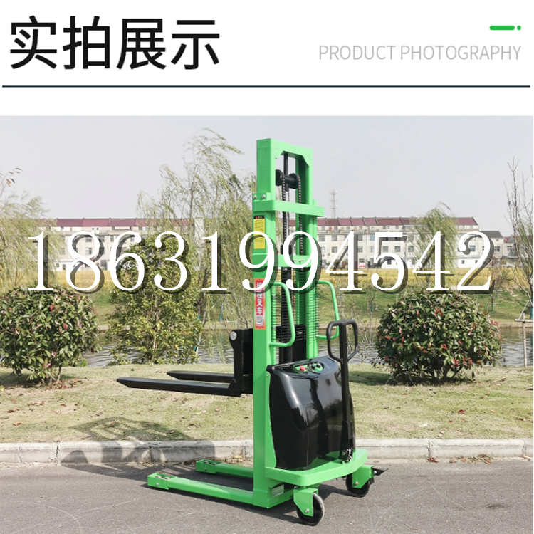 博爱县电动叉车堆高车液压铲车电瓶1吨2吨站驾步行式小型全自动叉车